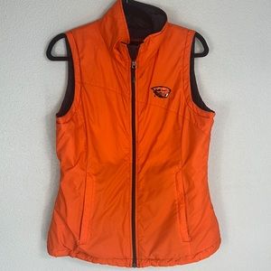 Columbia Men’s Reversible Oregon State OSU Beavers full zip water resistant vest